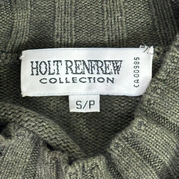 Vintage Holt Renfrew Collection Silk Cashmere Blend Mock Neck Sweater - Picture 5 of 9